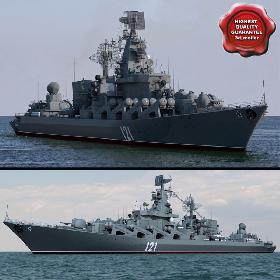 Russian Heavy Missile Cruiser Moskva Slava Class